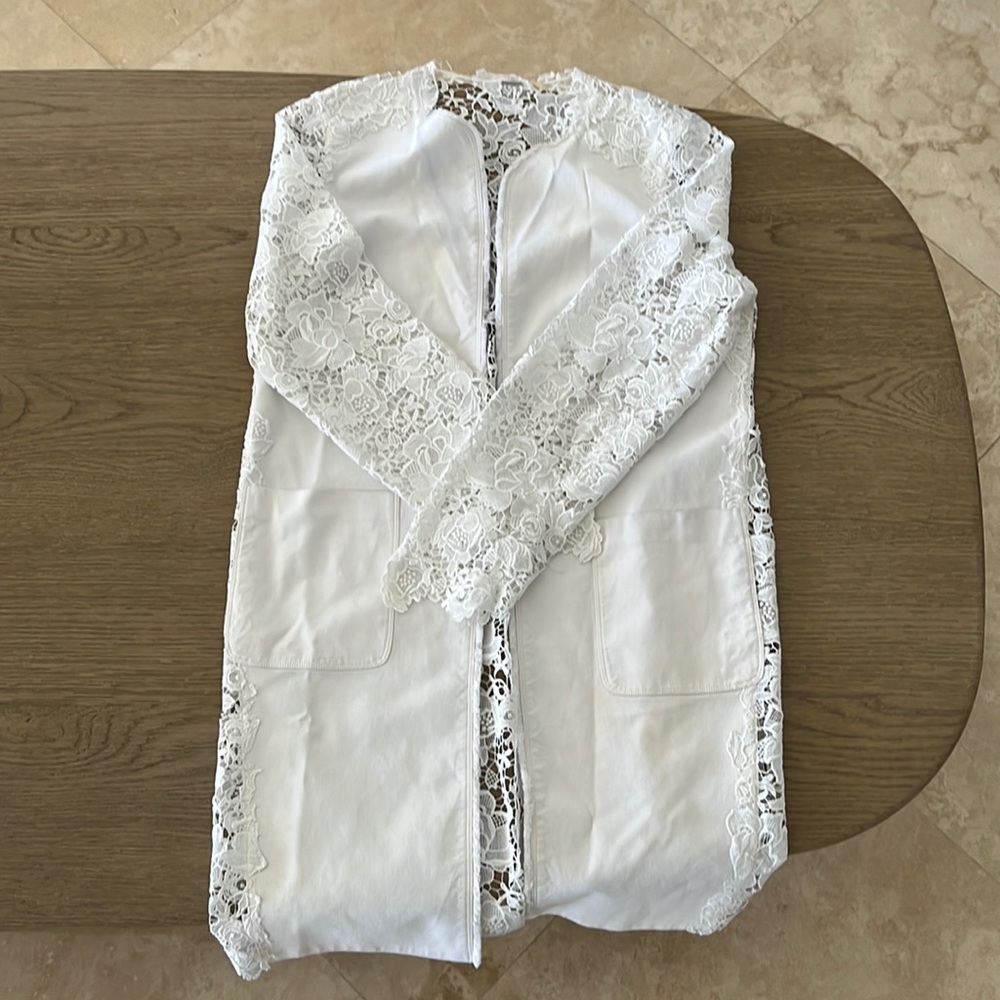 Elie Tahari Lace Overcoat